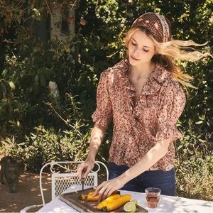 Doen Henri Pink Valley Floral Top